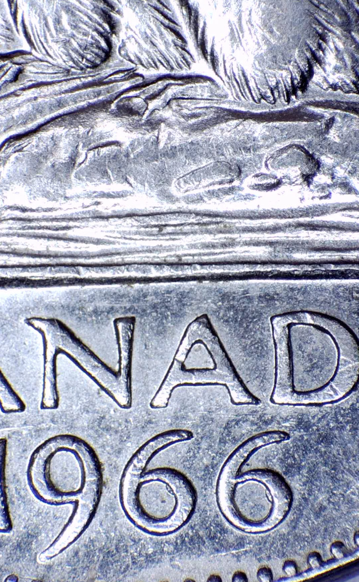 1966-5-Cent-Nickel-DDR,-Full-Extra-Claw-+-Eyes