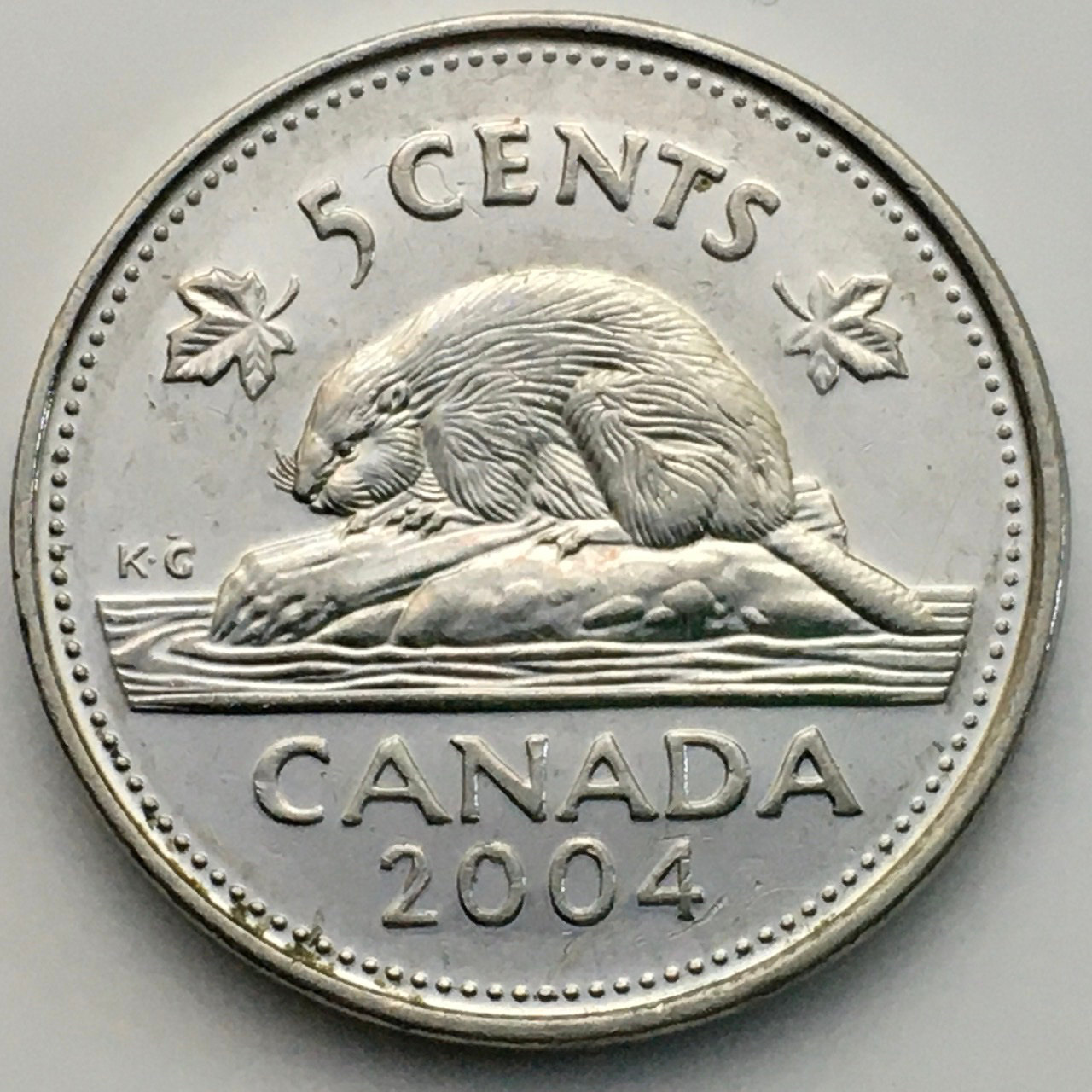 2004-Nickel-&-2004-Dime,-Reverse-Struck-Through-Thread
