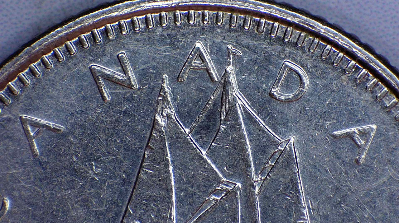 1991-Dime-With-Severe-Machine-Doubling/Slide-Doubling