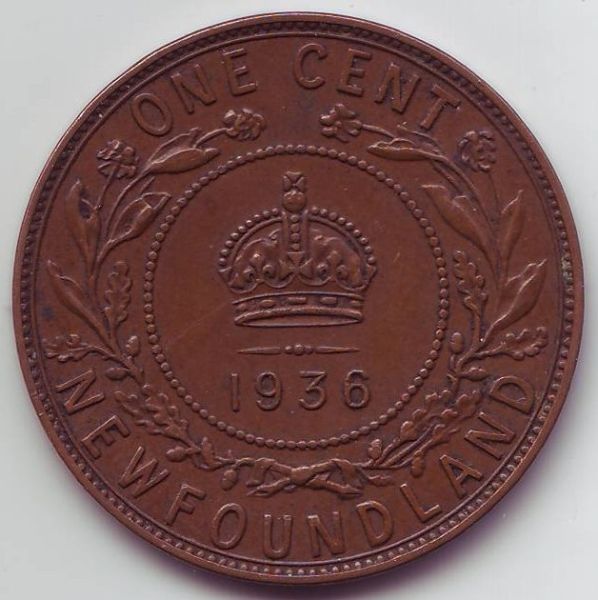 1936-New-Foundland-Large-One-Cent