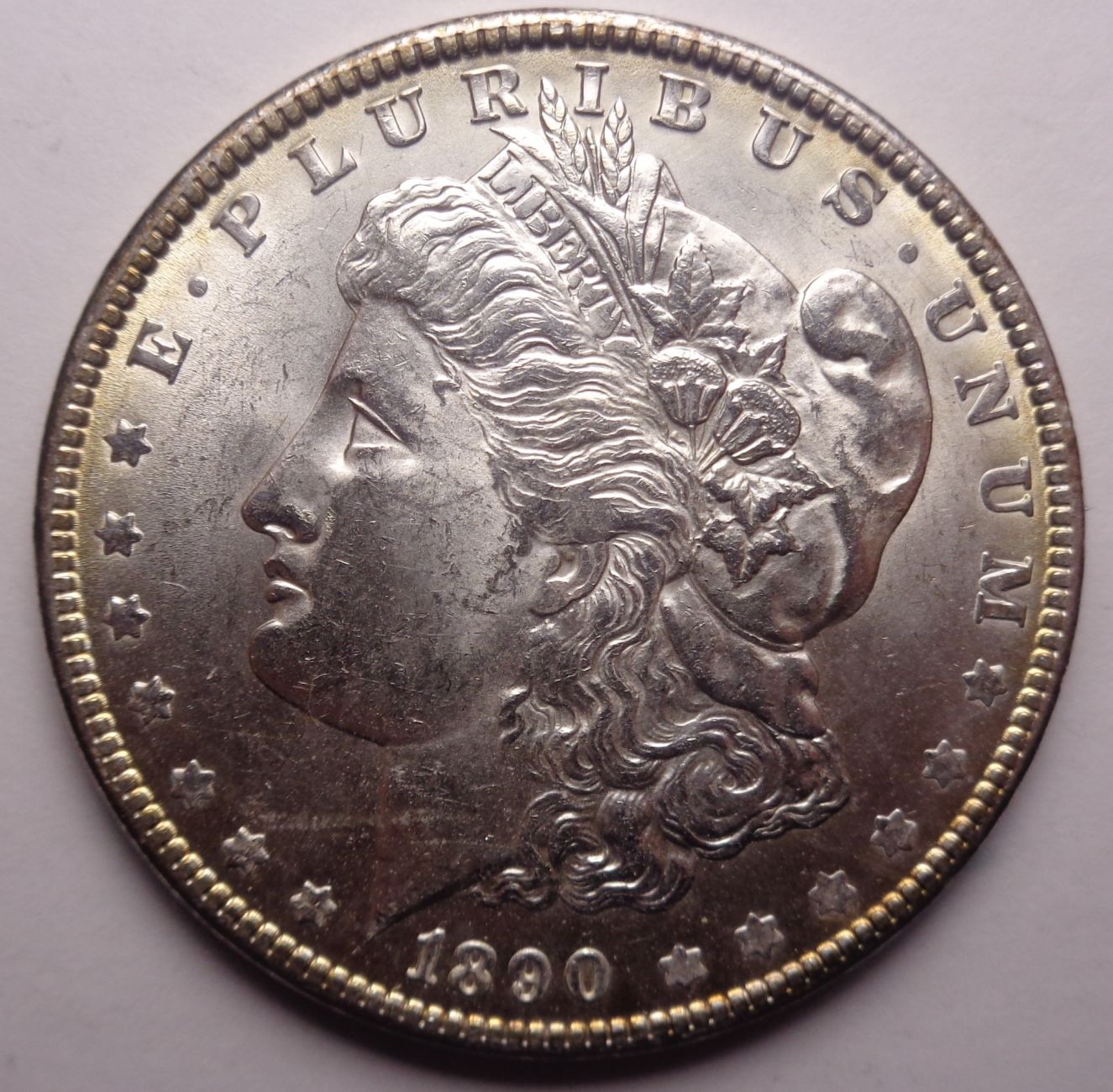 1890-Morgan-Dollar-Toning-On-Face