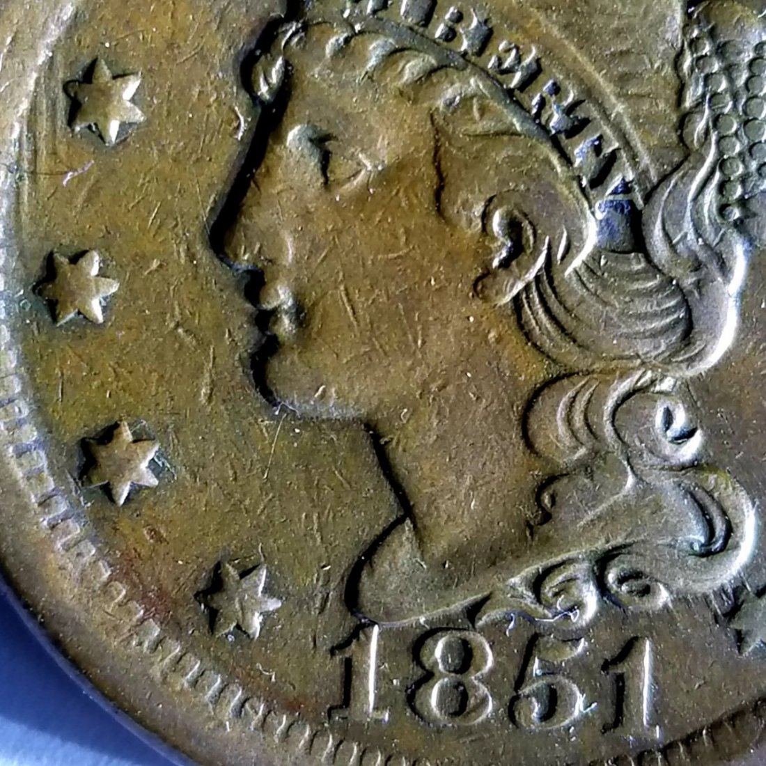 Looking-For-Opinions-On-A-1851-Large-Cent-,-If-Its-A-Variety-Or-Plain-?