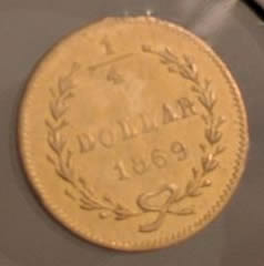 California-1869-1/4-Dollar-Question