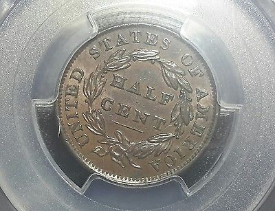 1833-Classic-Head-Half-Cent-1/2-C-PCGS