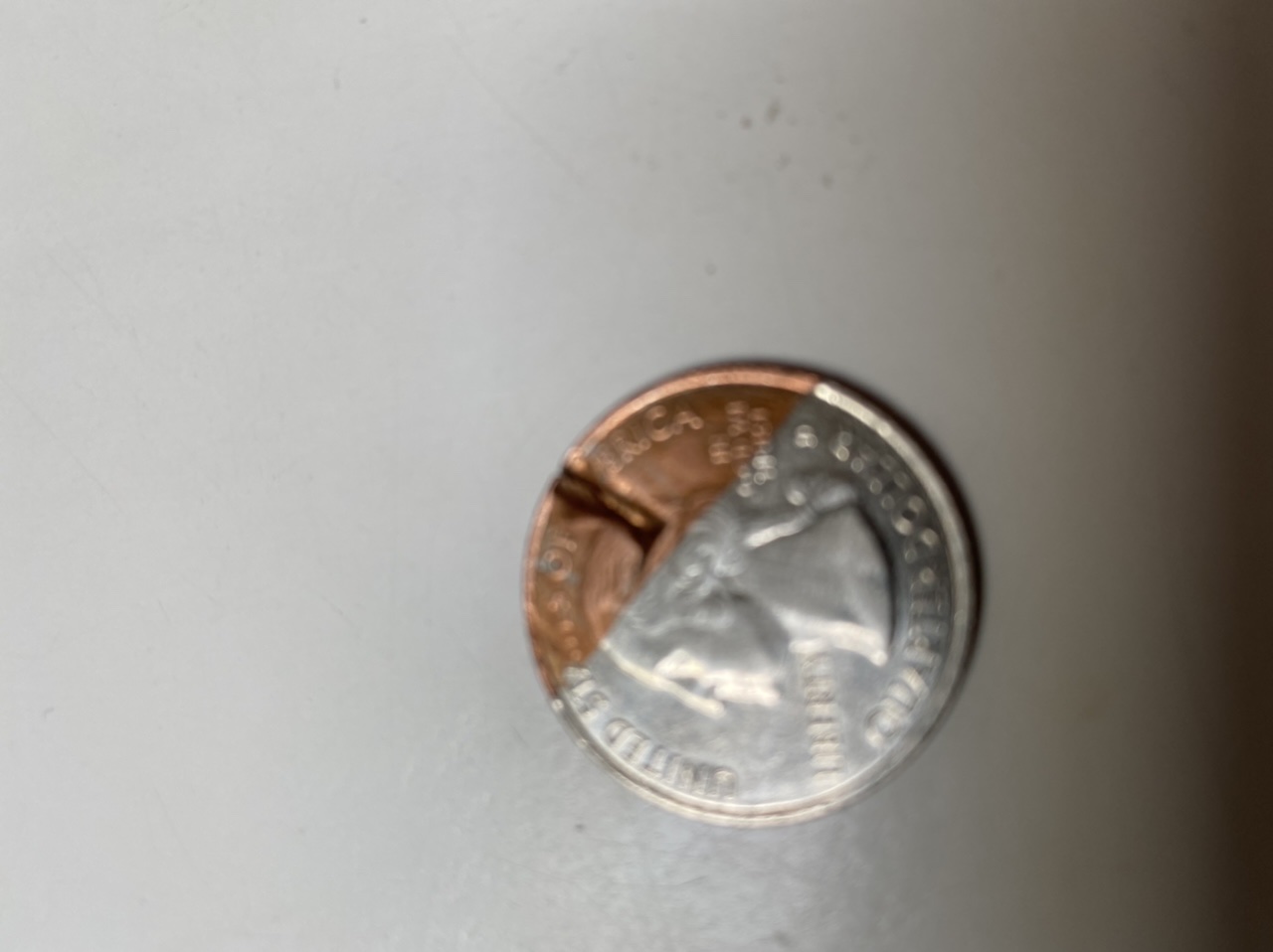 2019-State-Quarter-Error?-Two-Tone-And-Has-A-Cut-In-It-As-Well!