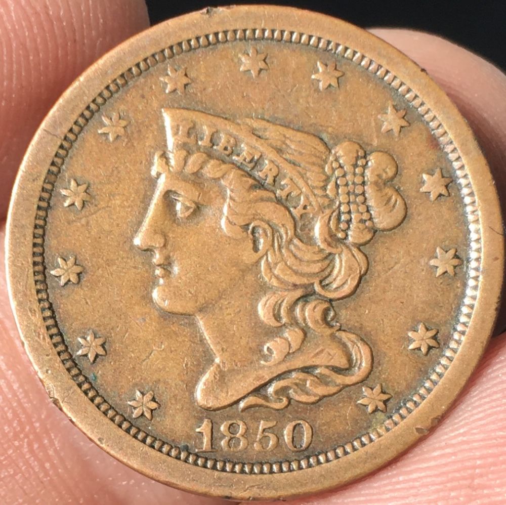 1850-Half-Cent