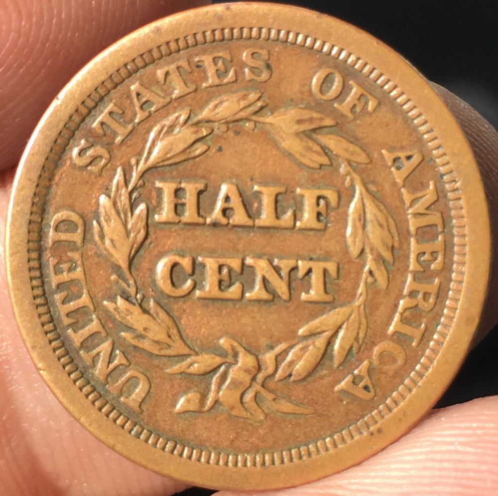 1850-Half-Cent