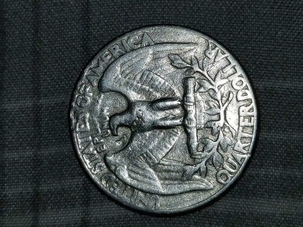1984-Penny-With-Weird-Finish-And-1965-Quarter-Possible-Error?