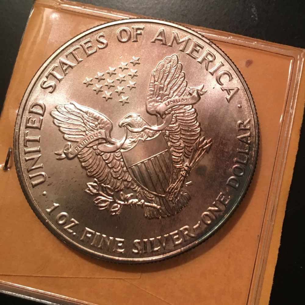 1991-Discolored-Silver-Dollar