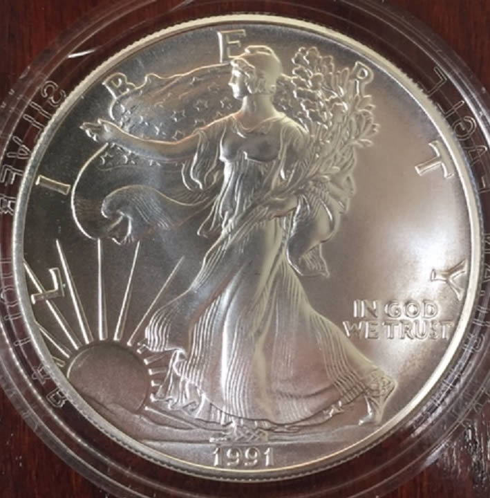 1991-Silver-Eagle-Grade-Please