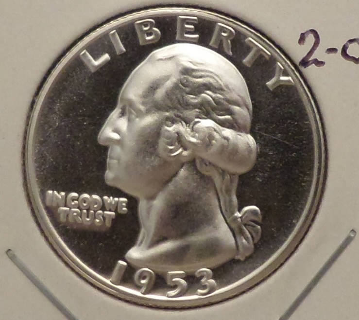 1953-Proof-Washington-Quarter-For-Grading