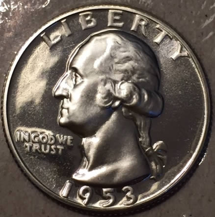 1953-Proof-Washington-Quarter-For-Grading
