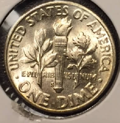 1954---S-Roosevelt-Dimes-For-Grading