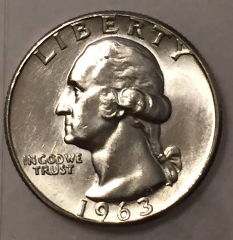 1963-Washington-Quarter-For-Grading