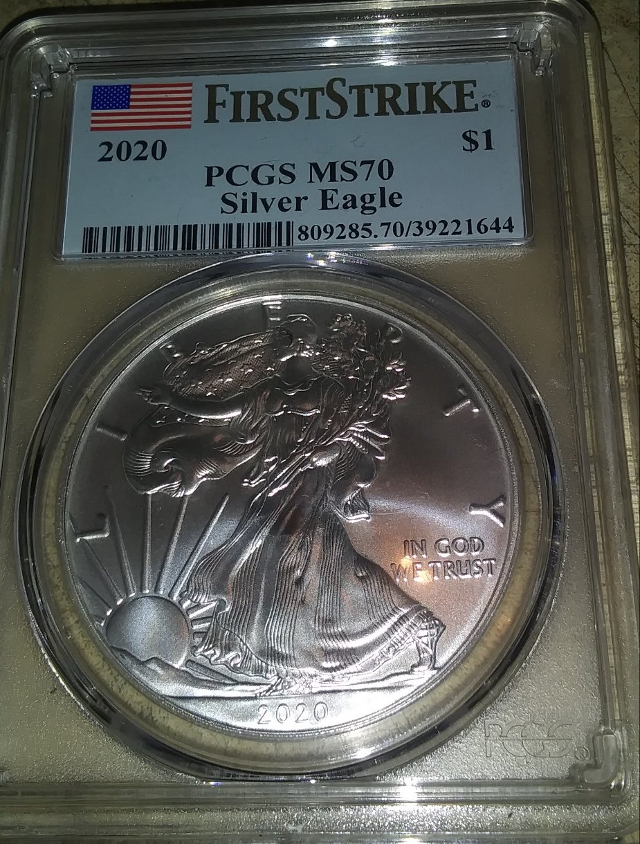 2020-First-Strike-PCGS-MS-70-Silver-Eagele-With-Errors