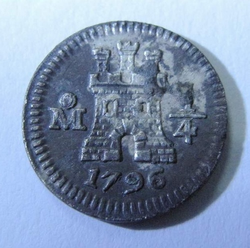 Mexico-1796-1/4-R