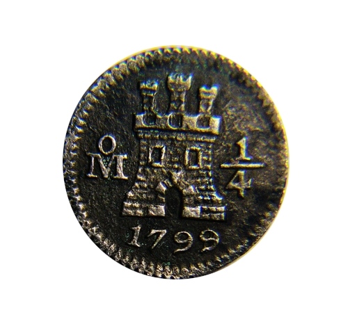 Mexico-1798/9--1/4-Reales-Little-Lion