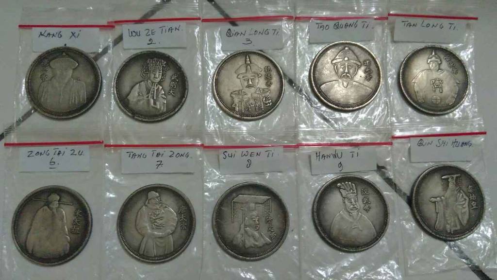 Ancient-China-Silver-Coins---10-Great-Emperors-Of-China-Complete-Set