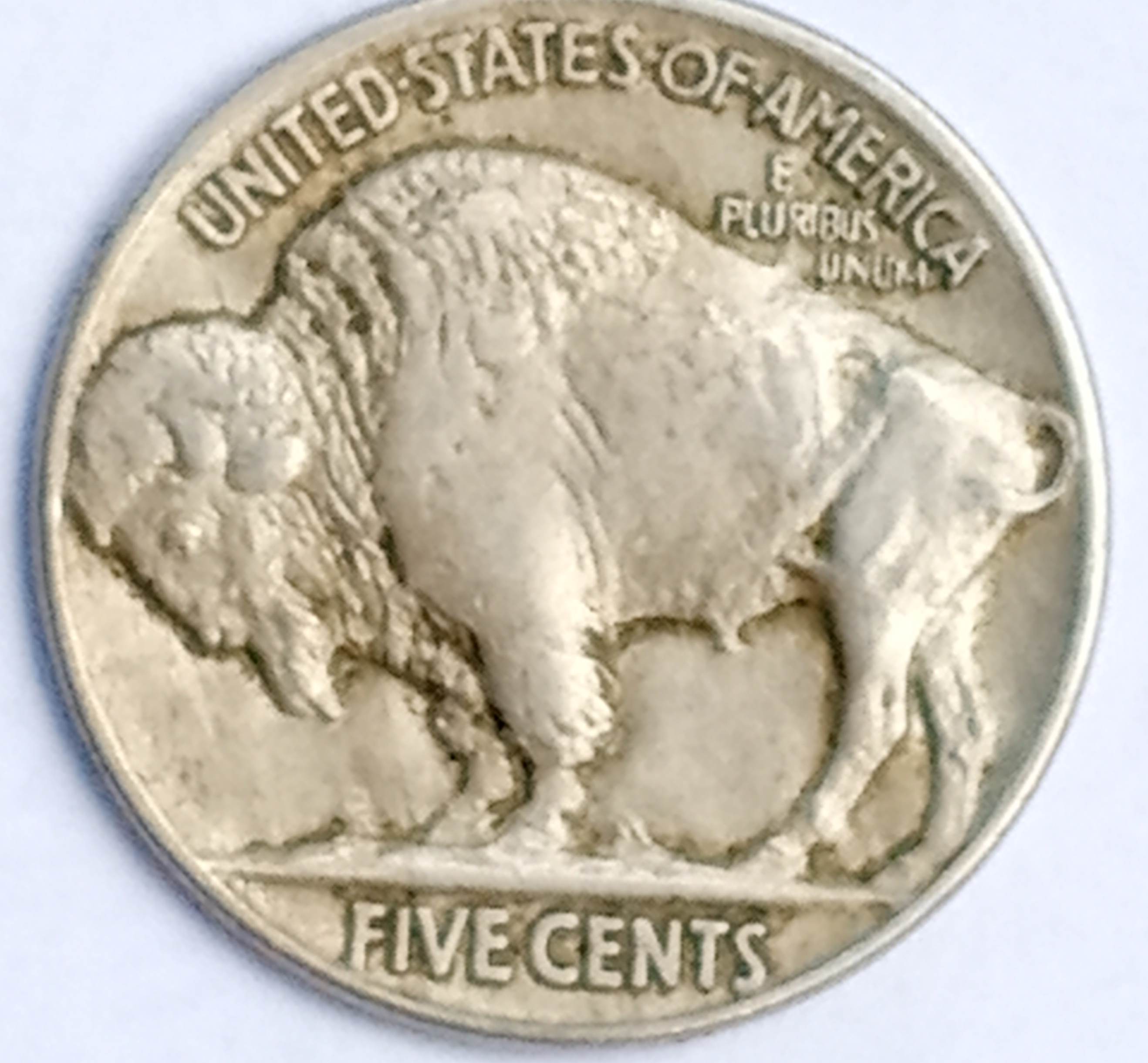 Rare-Find-Buffalo-Nickel-Split-Planchet-After-Strike-In-Great-Condition