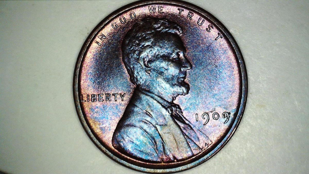 1909-P-VDB-Lincoln-Wheat-Cent,-Nice-Strike.