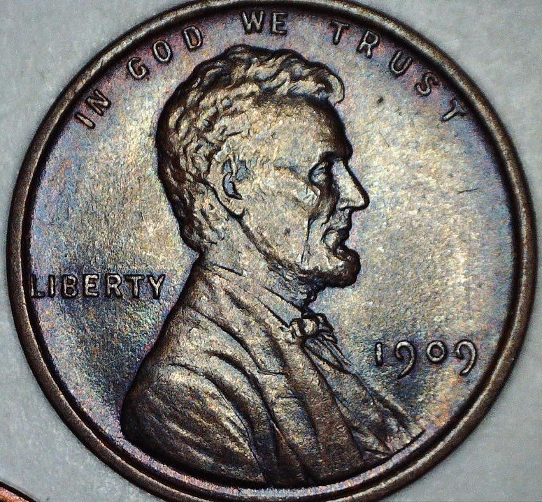 1909-P-Lincoln-Cent,-Beautifully-Struck