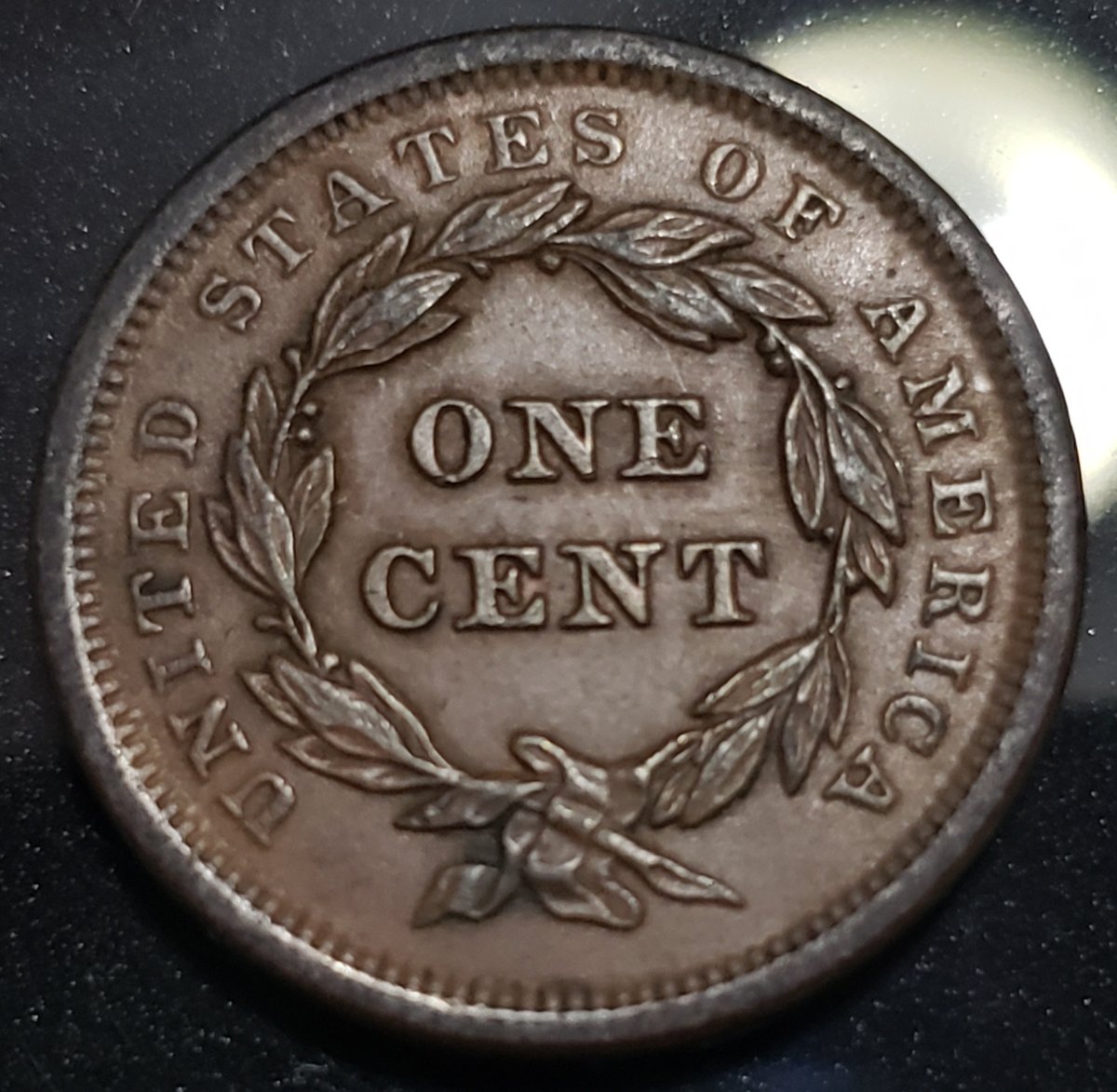 1840-Small/Large-Braided-Hair,-Lg-Cent.