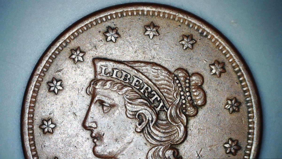 1842-Braided-Hair-Large-Cent,-Grade?