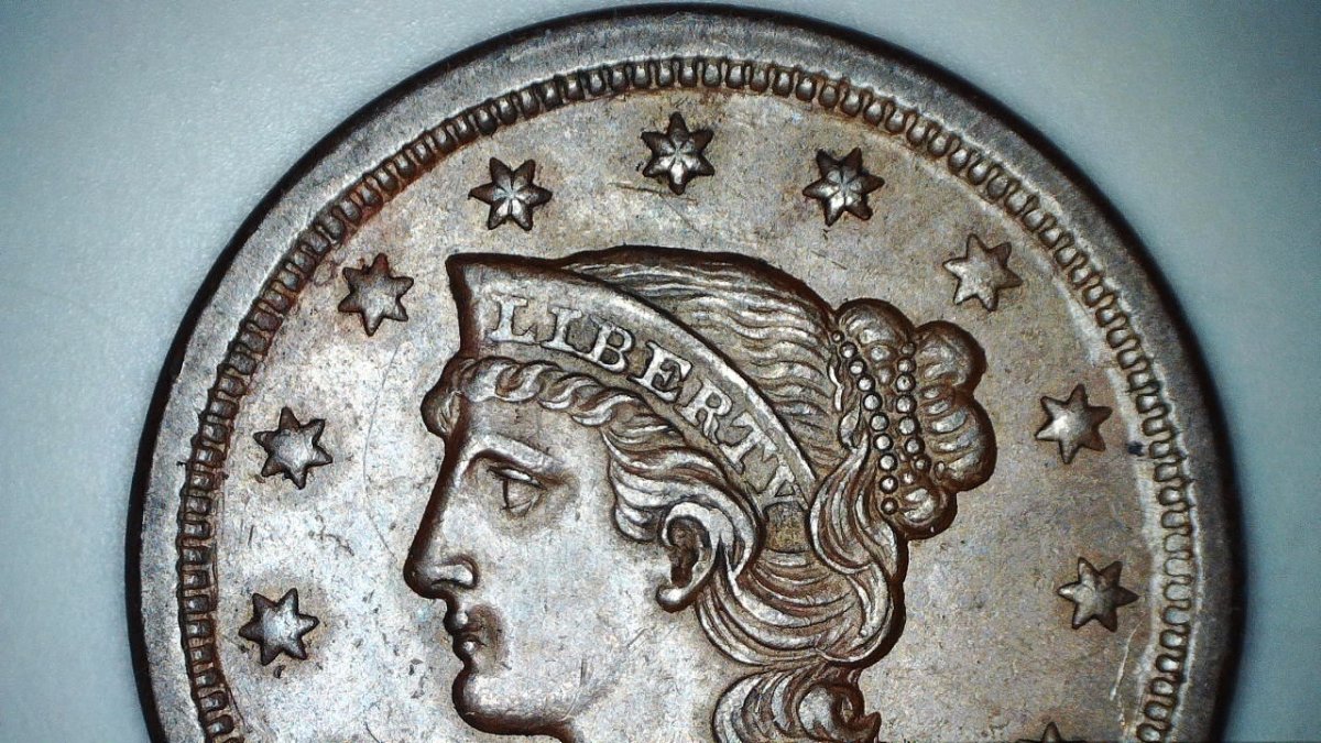 1848-Braided-Hair-Large-Cent,-Grade