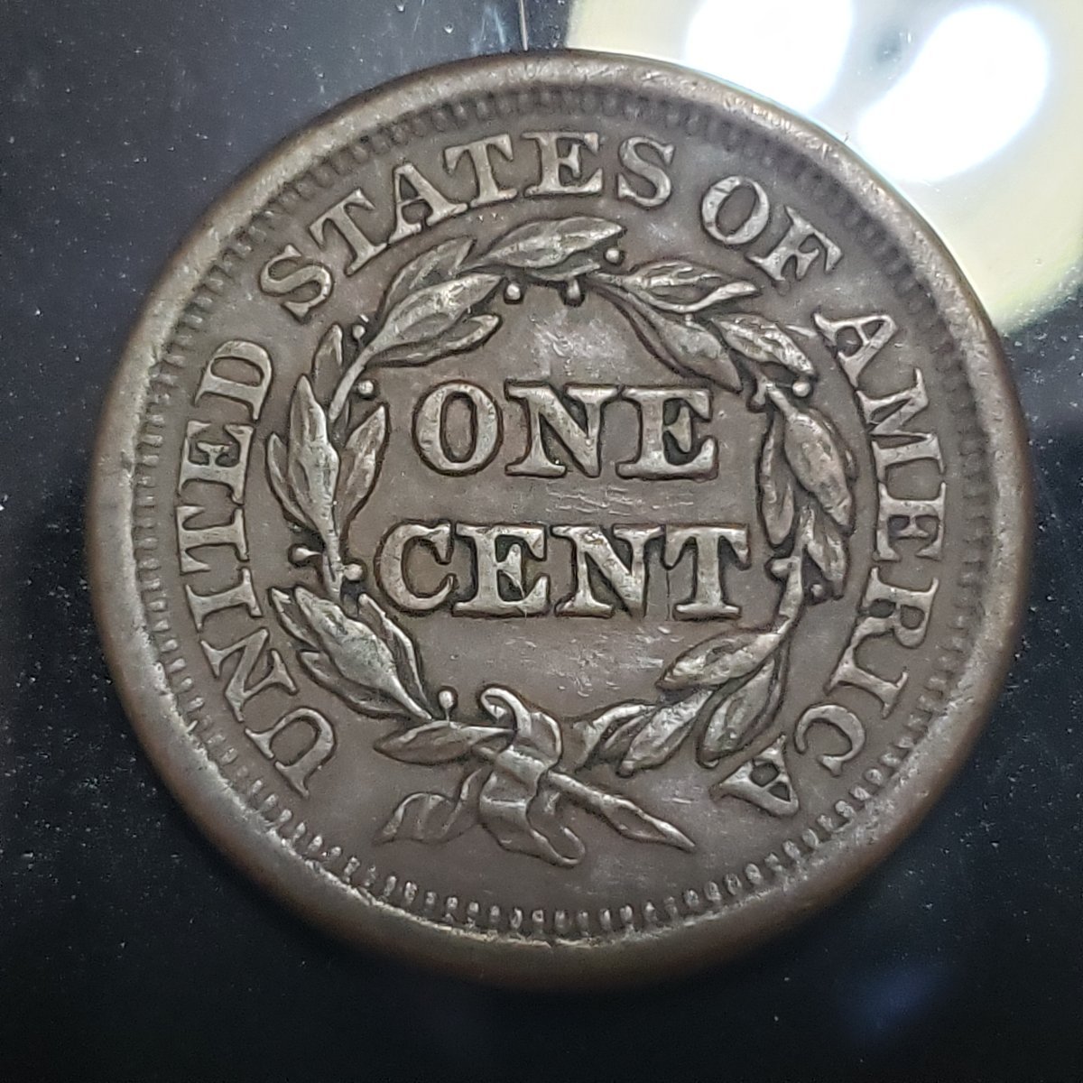 1851-Braided-Hair-Large-Cent,-Grade