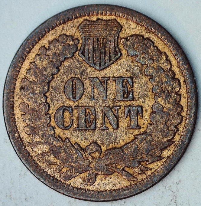 1864-Indianhead-Cent,-For-Grade.