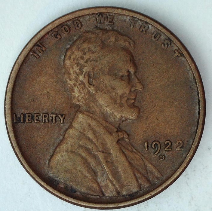 1922-D-Lincoln-Wheat-Cent,-For-Grading.