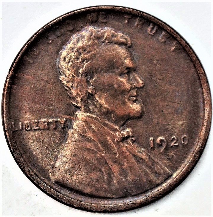 1920-D-Toned-Lincoln-Wheat-Cent,-Up-For-Grading.