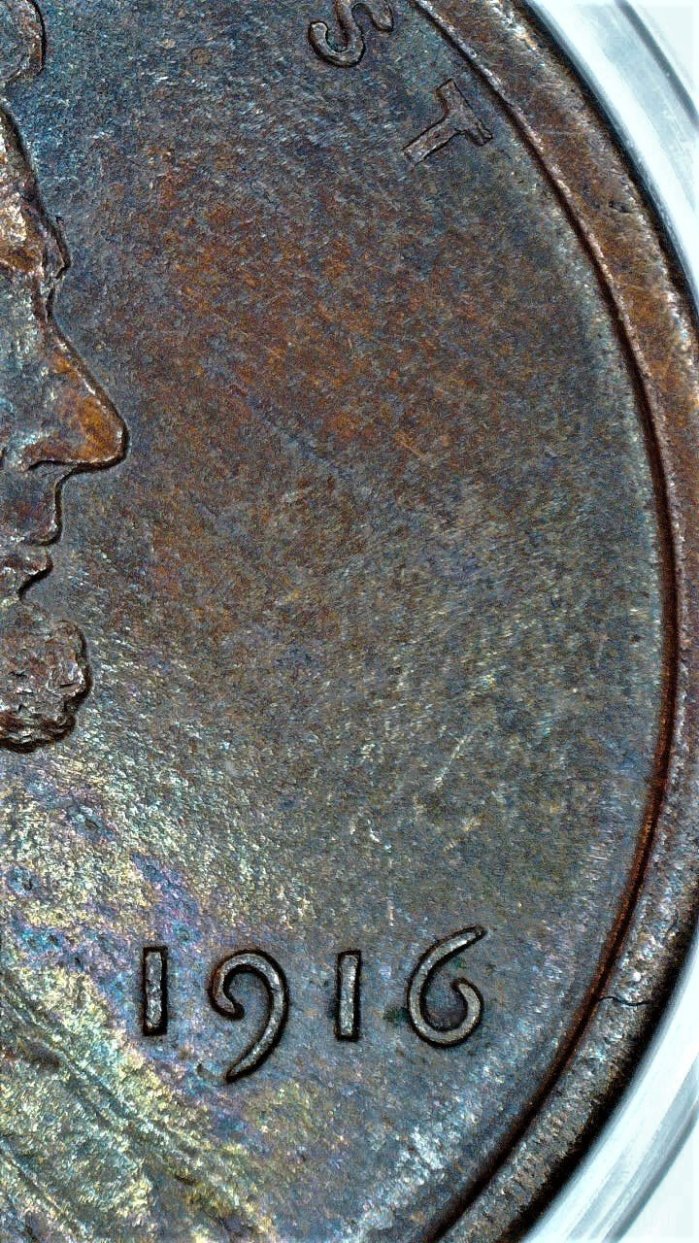 1916-P-Lincoln-Wheat-Cent,-Beautifully-Toned