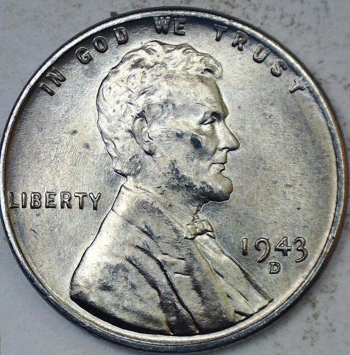 1943-D-Lincoln-Wheat-Cent,-With-Interesting-Die-Polishing...