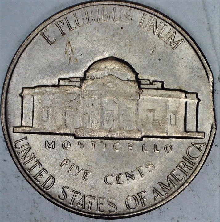 1969-D-Jefferson-Nickel,-Clipped-Planchet