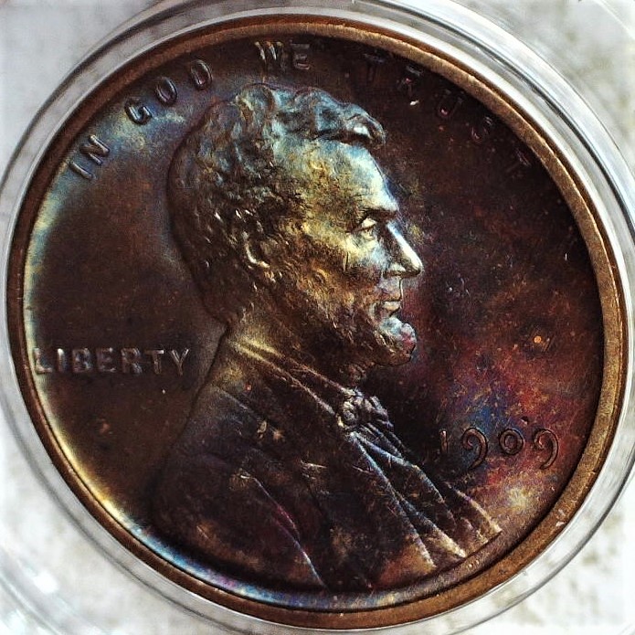 1909-VDB,-Lincoln-Wheat-Cent,-Beautiful-Toner,-For-Grading.
