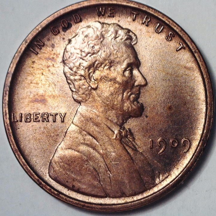 1909-Lincoln-Wheat-Cent,-For-Grading.