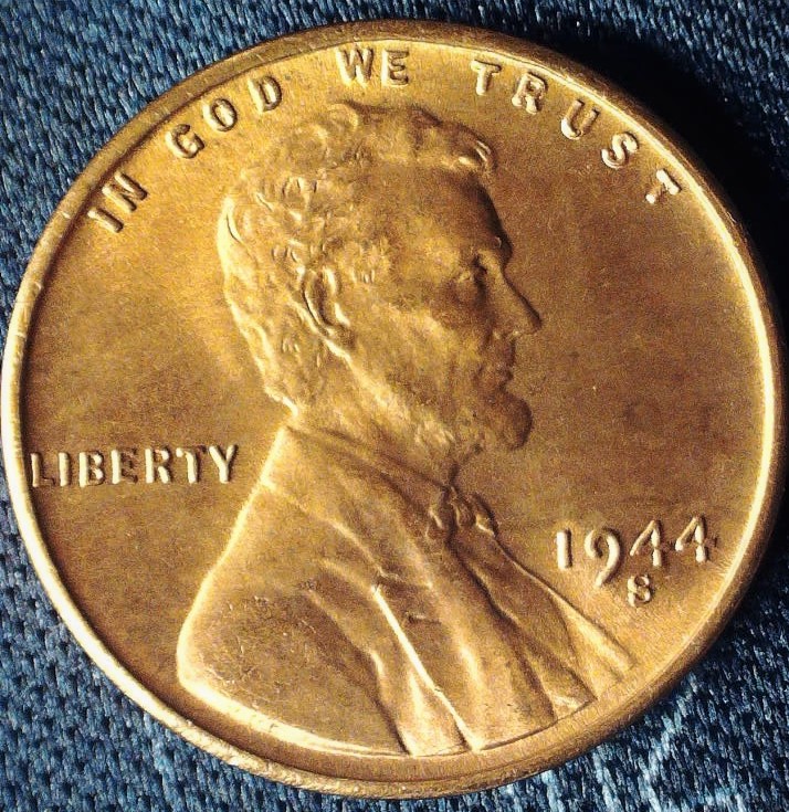 1944-S-Lincoln-Wheat-Cent,-For-Grading