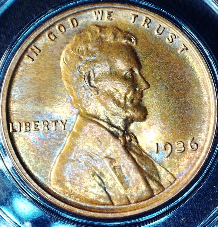 1936-Proof-Lincoln-Wheat-Cent,-For-Grading