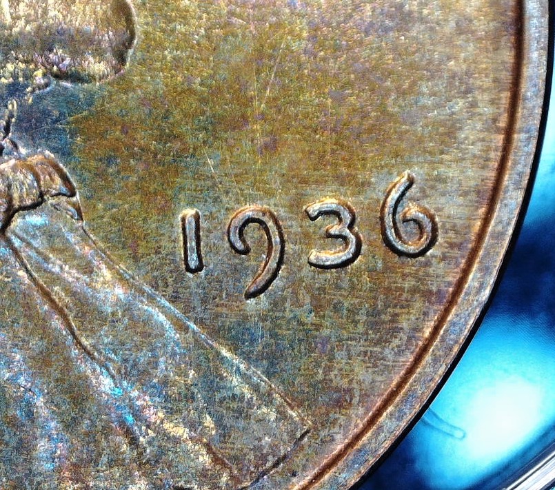 1936-Proof-Lincoln-Wheat-Cent,-For-Grading