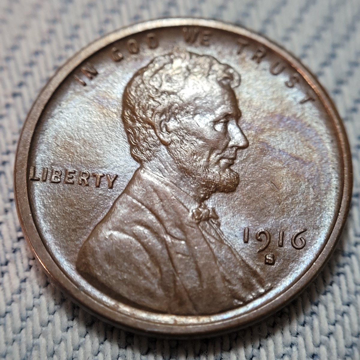 1916-S-Lincoln-Wheat-Cent,-For-Grading