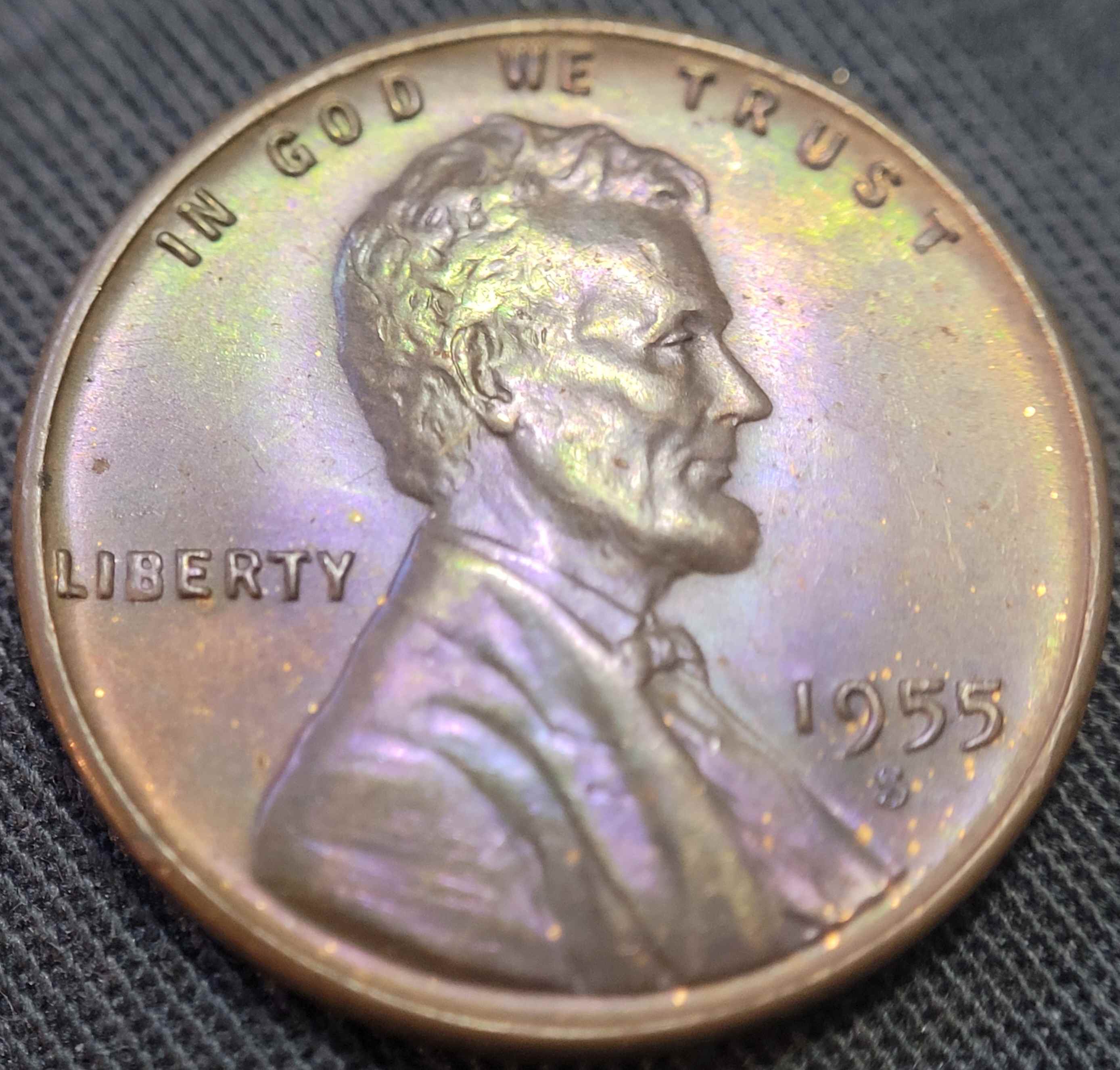 1955-S-Lincoln-Cent,-For-Grading
