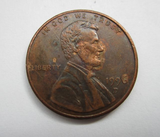 Penny-1996-D-Surface