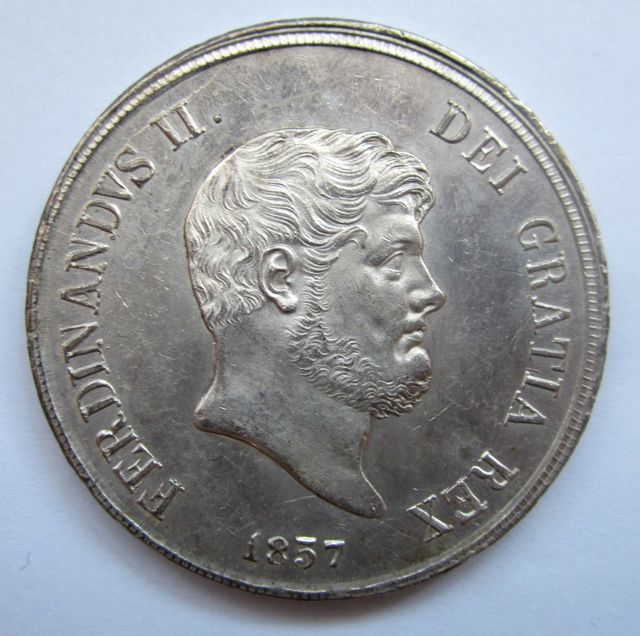 Italy-1857-Ferdinand-II-120-Grana