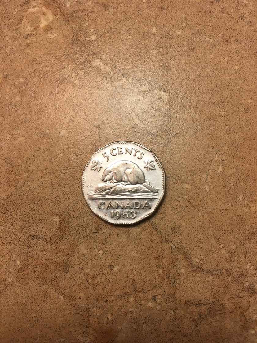 1953-5-Cent-CDN-Piece-Is-It-Worth-Any-Thing