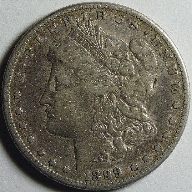 #5-Of-My-Silver-Dollars-For-Evaluation-And-Critiquing-An-1899-O-Morgan