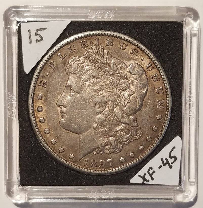 #-15-Of-My-Silver-Dollar-Collection-For--Grading-1897-S-Morgan