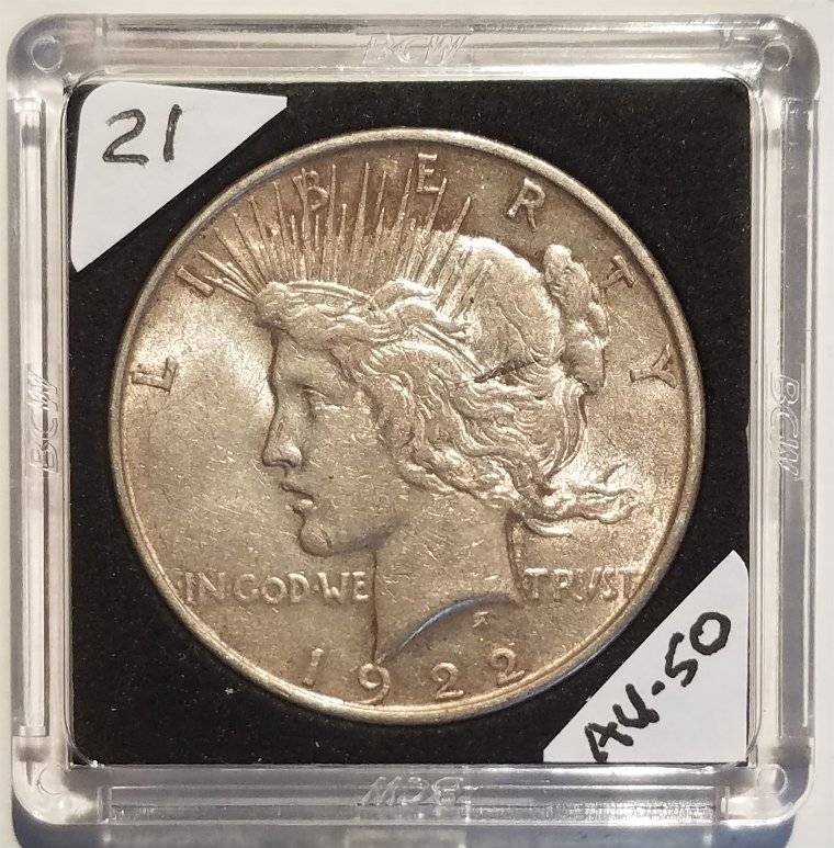 #-21-Of-My-Silver-Dollar-Collection-For--Grading-1922-P-Peace