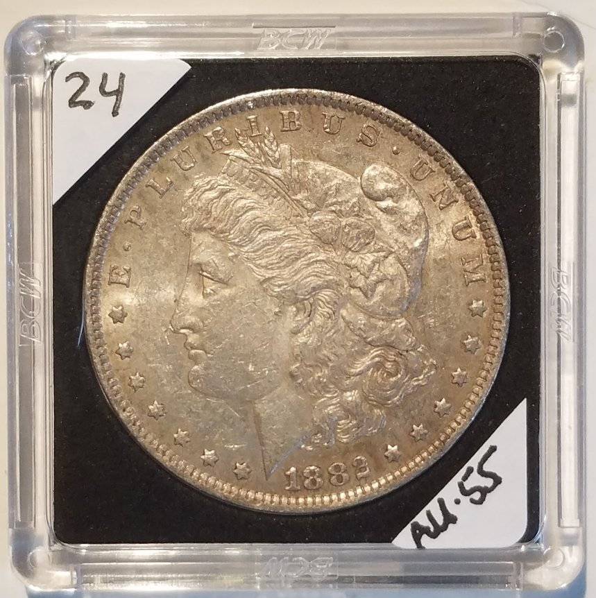 #-24-Of-My-Silver-Dollar-Collection-For--Grading-1882-O-Morgan