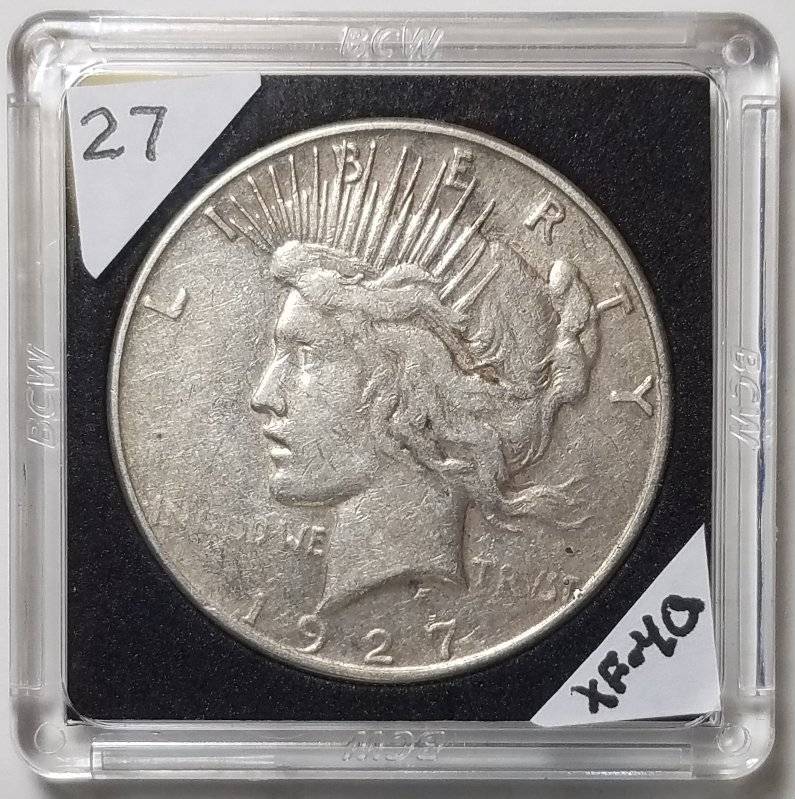 #-27-Of-My-Silver-Dollar-Collection-For--Grading-1927-S-Peace